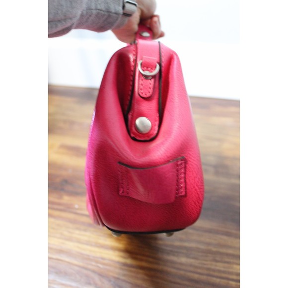 PATRICIA NASH GRACCHI Pink Floral Embossed Genuine Leather Handbag - Picture 7 of 11